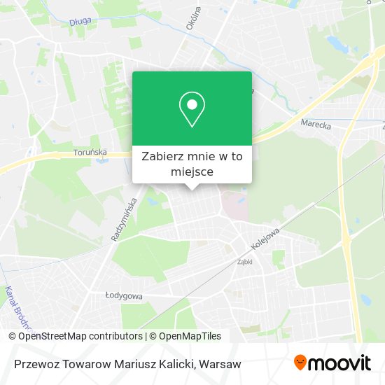 Mapa Przewoz Towarow Mariusz Kalicki