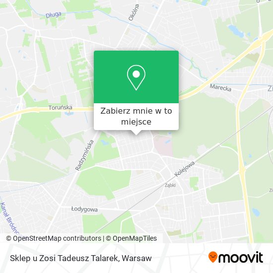 Mapa Sklep u Zosi Tadeusz Talarek