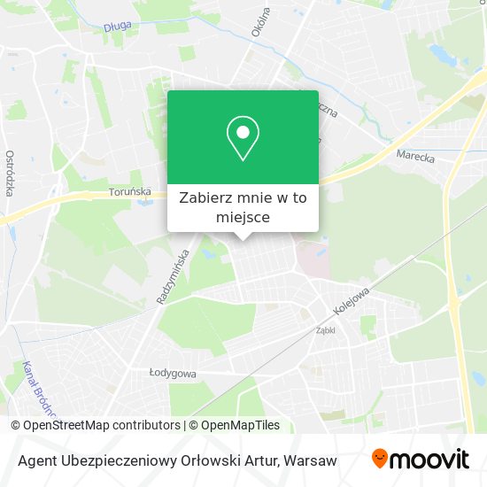 Mapa Agent Ubezpieczeniowy Orłowski Artur