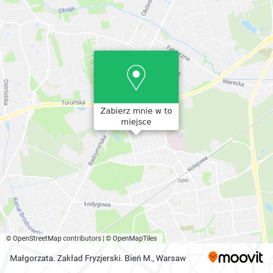 Mapa Małgorzata. Zakład Fryzjerski. Bień M.