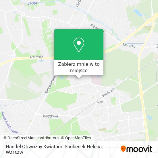 Mapa Handel Obwożny Kwiatami Suchenek Helena