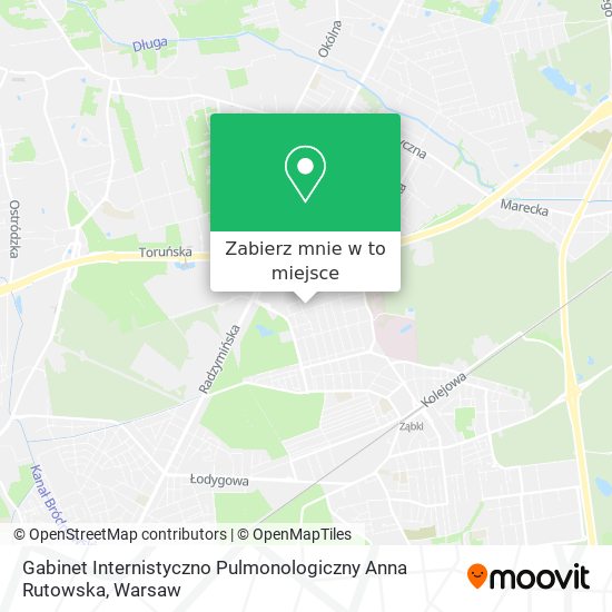 Mapa Gabinet Internistyczno Pulmonologiczny Anna Rutowska