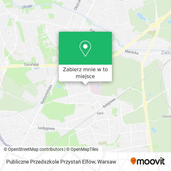 Mapa Publiczne Przedszkole Przystań Elfów