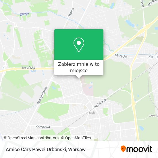 Mapa Amico Cars Paweł Urbański