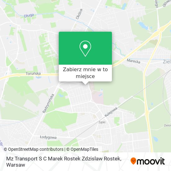 Mapa Mz Transport S C Marek Rostek Zdzislaw Rostek