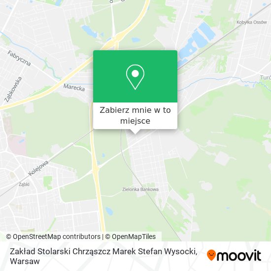 Mapa Zakład Stolarski Chrząszcz Marek Stefan Wysocki