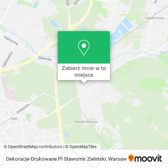 Mapa Dekoracje-Drukowane.Pl Sławomir Zieliński