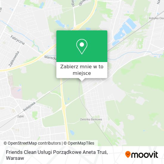 Mapa Friends Clean Usługi Porządkowe Aneta Truś