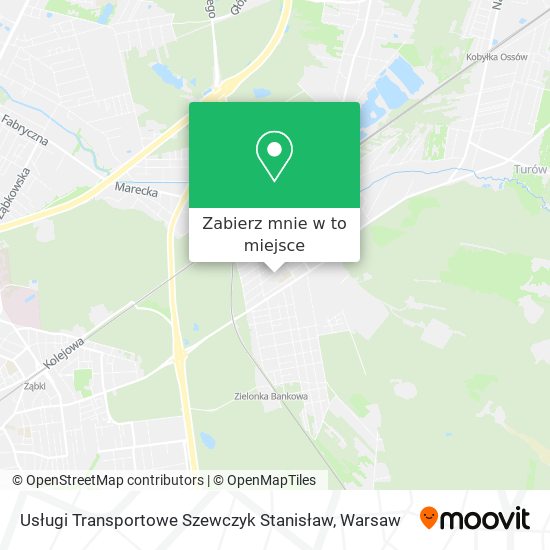 Mapa Usługi Transportowe Szewczyk Stanisław