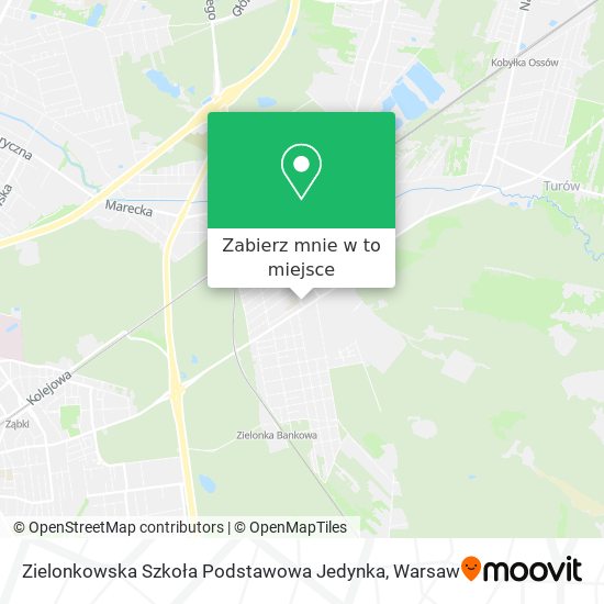 Mapa Zielonkowska Szkoła Podstawowa Jedynka