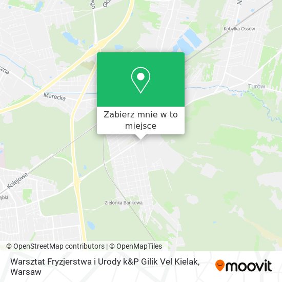 Mapa Warsztat Fryzjerstwa i Urody k&P Gilik Vel Kielak