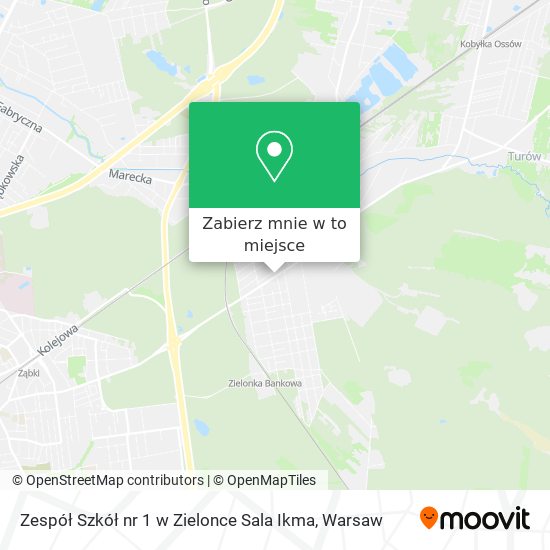 Mapa Zespół Szkół nr 1 w Zielonce Sala Ikma