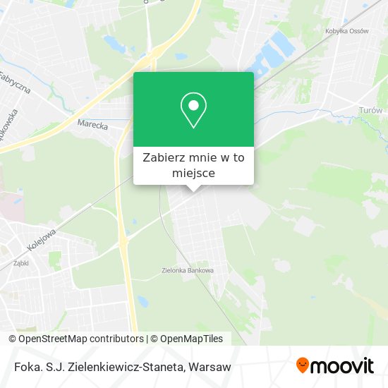 Mapa Foka. S.J. Zielenkiewicz-Staneta