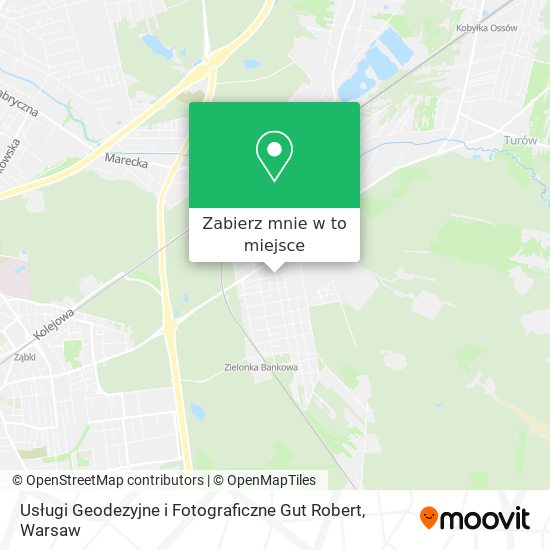 Mapa Usługi Geodezyjne i Fotograficzne Gut Robert