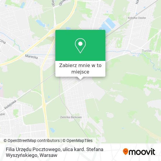 Mapa Filia Urzędu Pocztowego, ulica kard. Stefana Wyszyńskiego