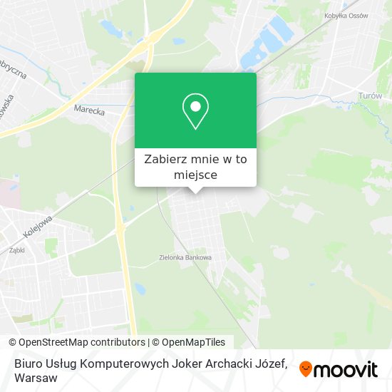 Mapa Biuro Usług Komputerowych Joker Archacki Józef