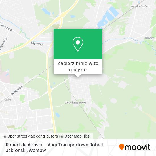 Mapa Robert Jabłoński Usługi Transportowe Robert Jabłoński