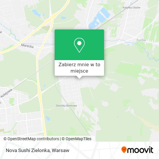 Mapa Nova Sushi Zielonka