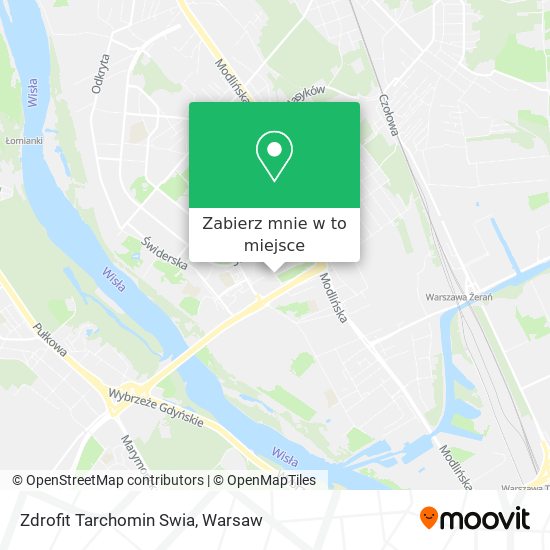 Mapa Zdrofit Tarchomin Swia