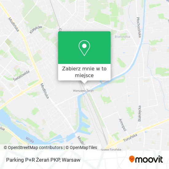 Mapa Parking P+R Żerań PKP