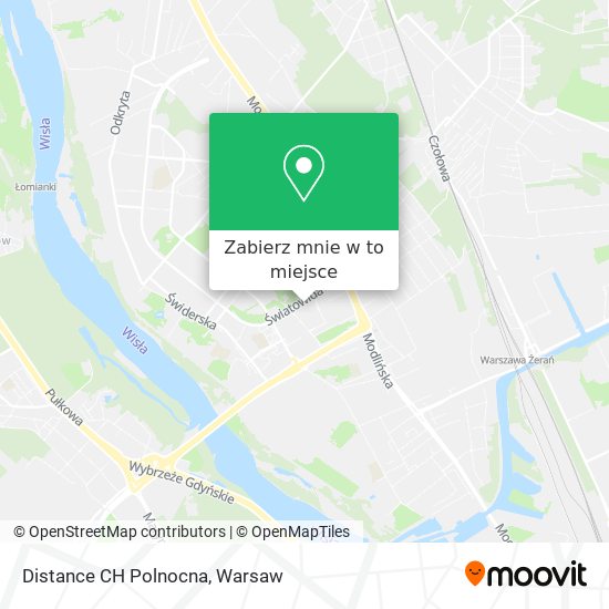 Mapa Distance CH Polnocna