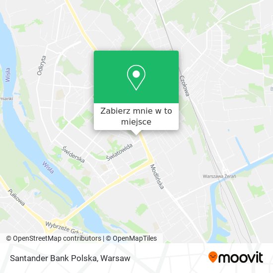 Mapa Santander Bank Polska