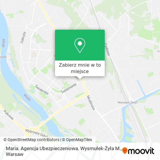 Mapa Maria. Agencja Ubezpieczeniowa. Wysmułek-Żyła M.