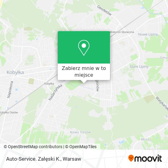 Mapa Auto-Service. Załęski K.