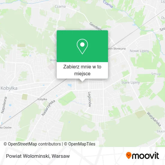 Mapa Powiat Wolominski