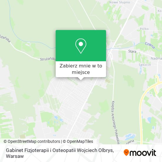 Mapa Gabinet Fizjoterapii i Osteopatii Wojciech Olbrys