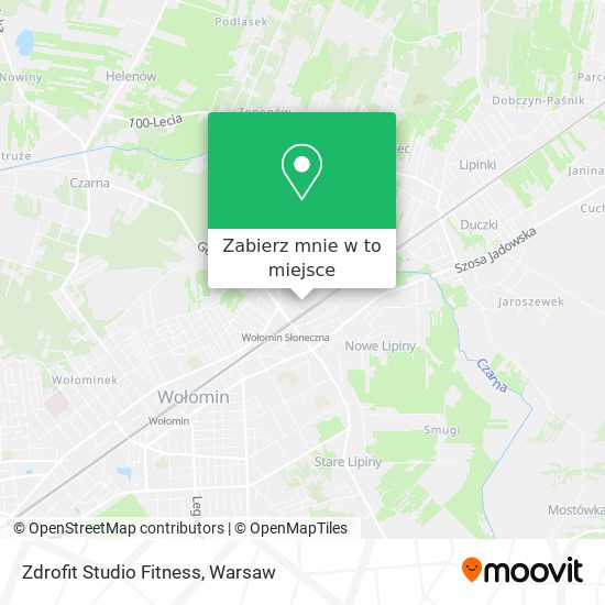 Mapa Zdrofit Studio Fitness