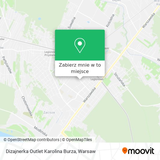 Mapa Dizajnerka Outlet Karolina Burza