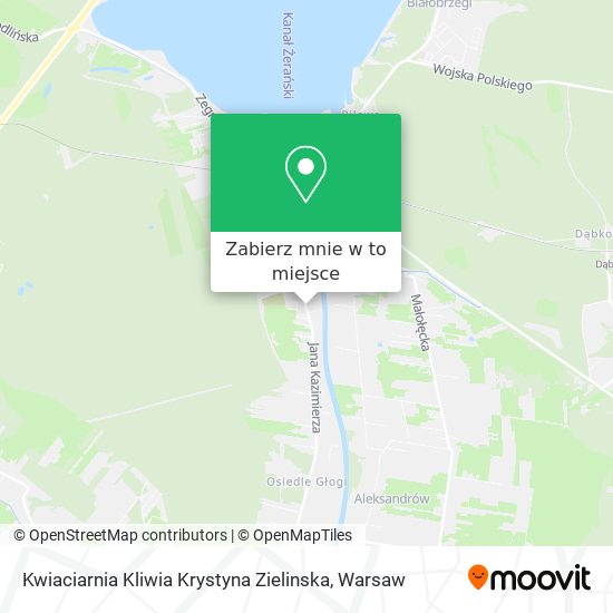 Mapa Kwiaciarnia Kliwia Krystyna Zielinska