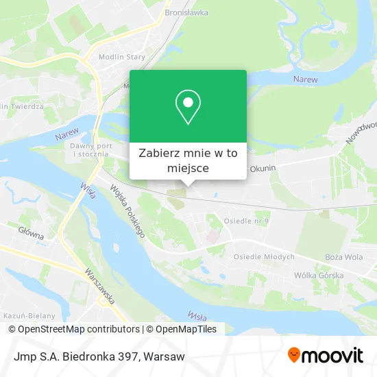 Mapa Jmp S.A. Biedronka 397