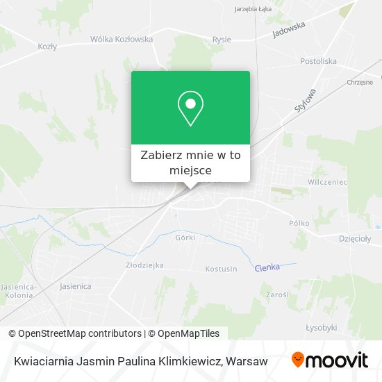 Mapa Kwiaciarnia Jasmin Paulina Klimkiewicz