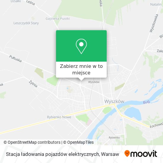 Mapa Stacja ładowania pojazdów elektrycznych