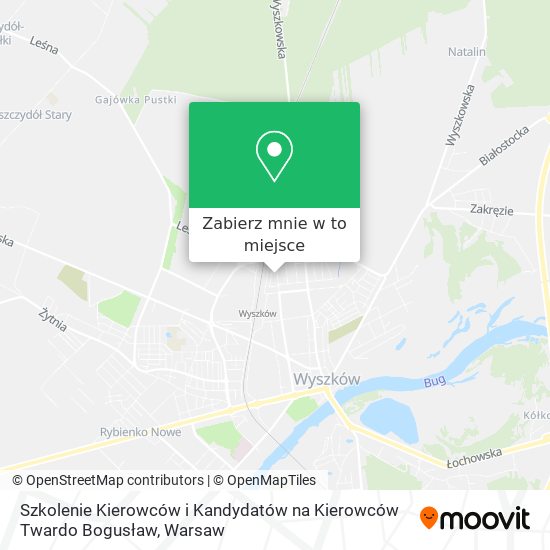 Mapa Szkolenie Kierowców i Kandydatów na Kierowców Twardo Bogusław