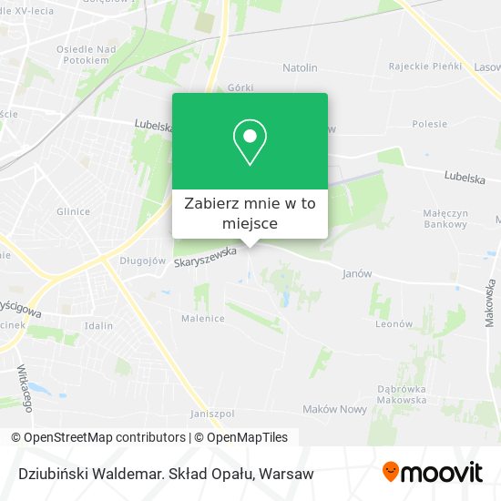 Mapa Dziubiński Waldemar. Skład Opału