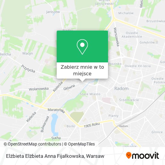 Mapa Elżbieta Elżbieta Anna Fijałkowska