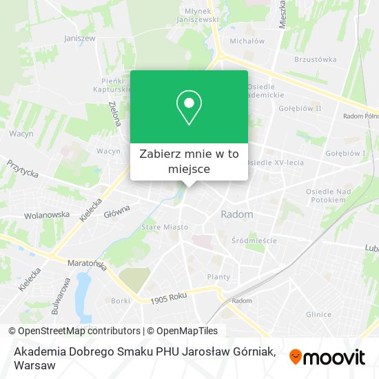 Mapa Akademia Dobrego Smaku PHU Jarosław Górniak