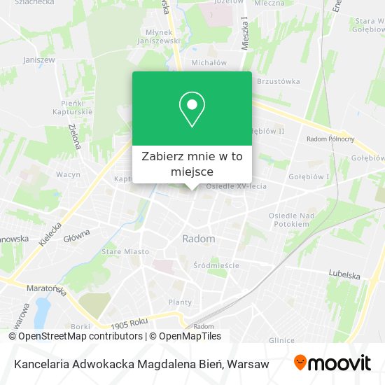 Mapa Kancelaria Adwokacka Magdalena Bień