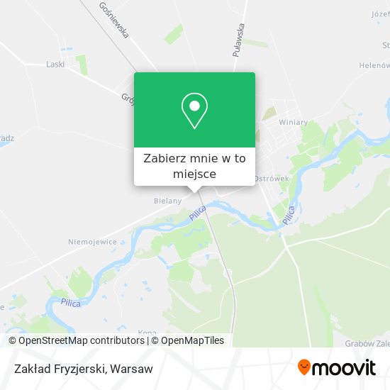 Mapa Zakład Fryzjerski