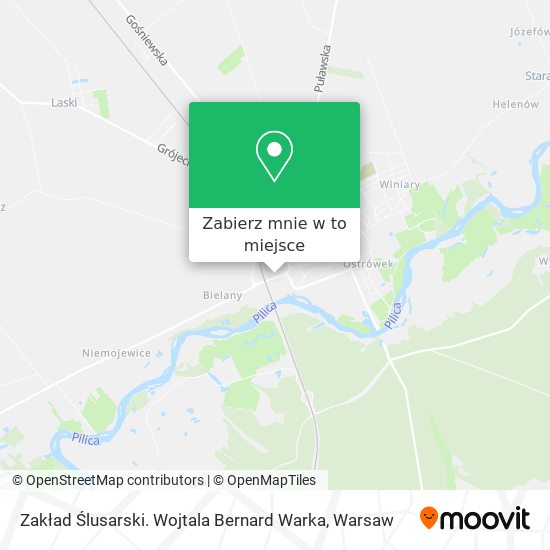 Mapa Zakład Ślusarski. Wojtala Bernard Warka