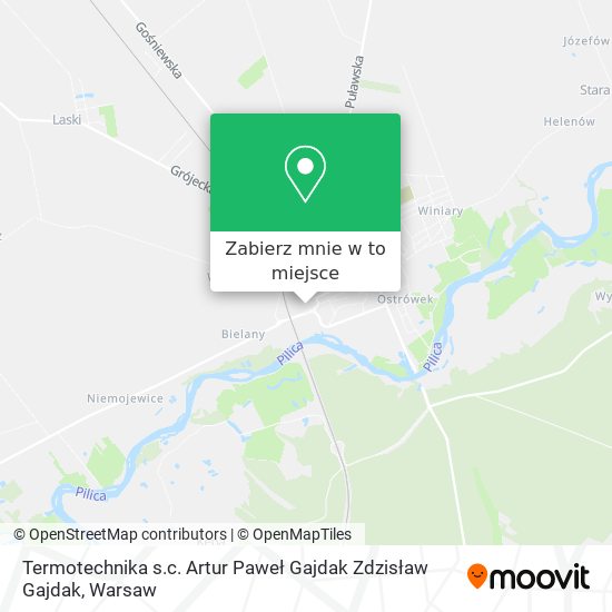 Mapa Termotechnika s.c. Artur Paweł Gajdak Zdzisław Gajdak