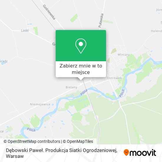 Mapa Dębowski Paweł. Produkcja Siatki Ogrodzeniowej