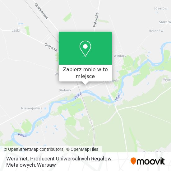 Mapa Weramet. Producent Uniwersalnych Regałów Metalowych