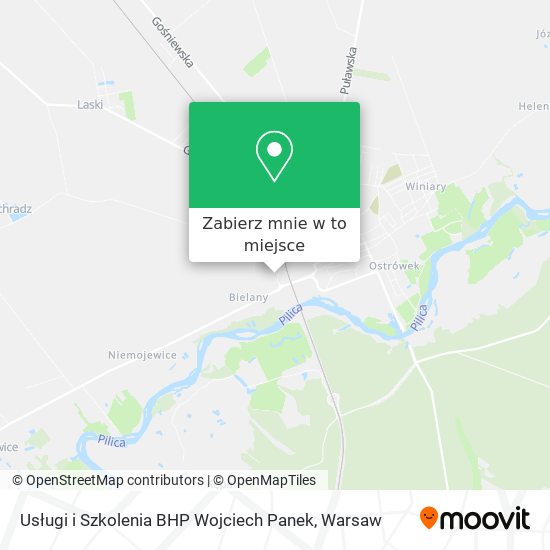 Mapa Usługi i Szkolenia BHP Wojciech Panek