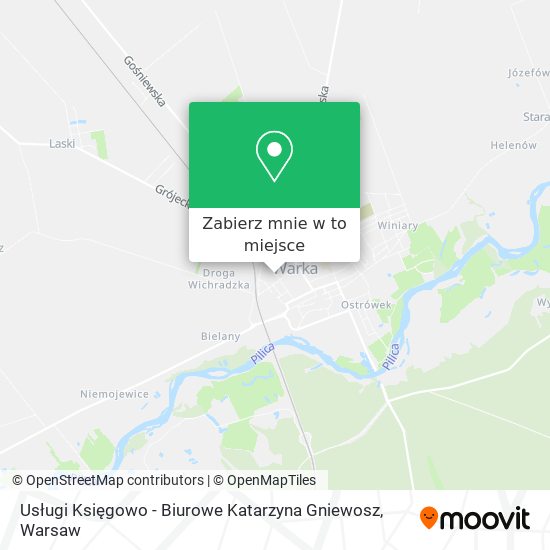 Mapa Usługi Księgowo - Biurowe Katarzyna Gniewosz