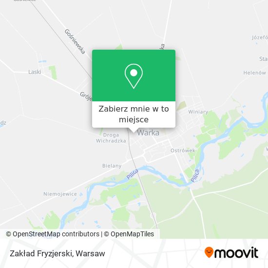 Mapa Zakład Fryzjerski