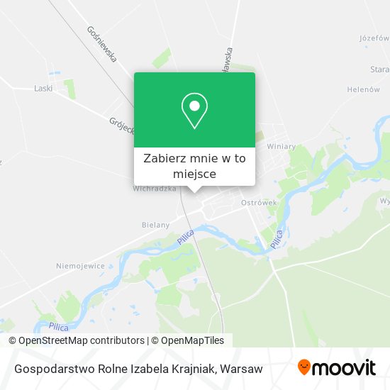 Mapa Gospodarstwo Rolne Izabela Krajniak